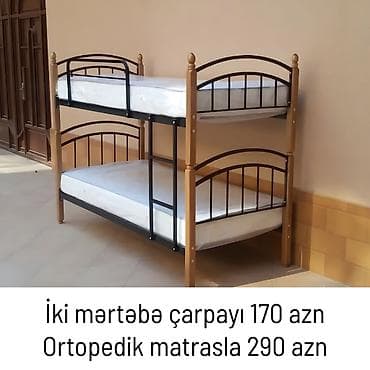 İki nəfərlik çarpayı 170 Ortopedik matrasla 290 azn Fabrik istehsalı