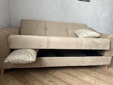 divanlarin satisi: Bej rəngli 3 nəfərlik divan satılır. Sifarişlə hazırlanıb, yenidir və — 4