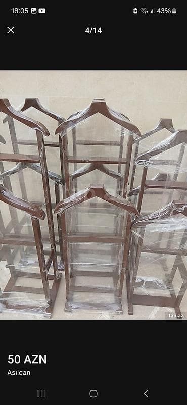 Taxta paltaryuyan asılqan – kişi geyimləri üçün stend Məhsulun