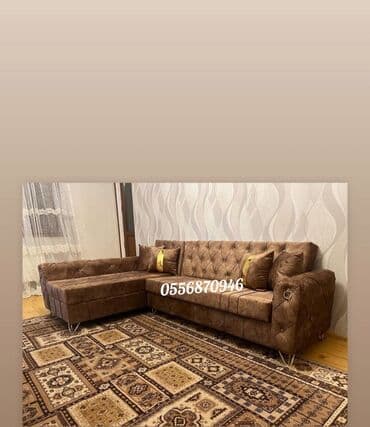 mətbəx ucun divan: Künc divan, Yeni, Açılan, Bazalı, Parça, Pulsuz çatdırılma — 3