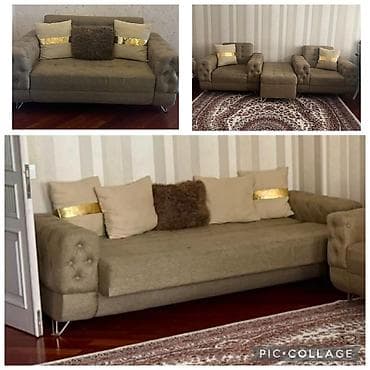 2 el: Ayla2 kreslo 2 divan,böyük divan bazalıdı açılır.Qiymet 400 azn.Ünvan — 1
