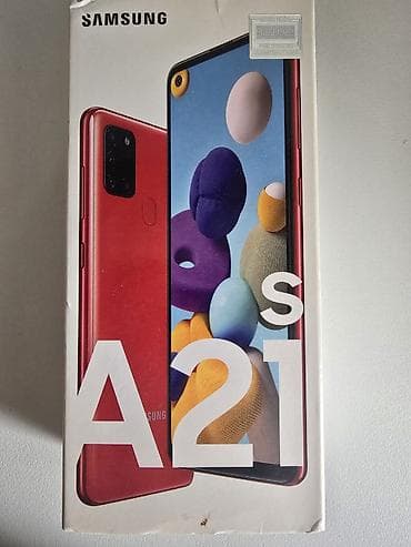 scanner: Samsung Galaxy A21S, 32 GB, rəng - Qırmızı, Barmaq izi — 4