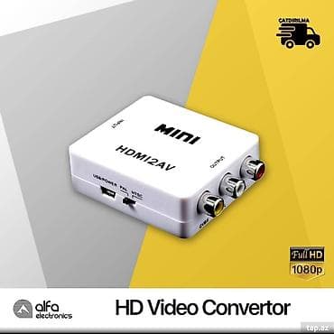 DVD və Blu-ray pleyerlər: HDMI to Av Convertor Analoq kompozit girişi 1080p (60HZ) — 1
