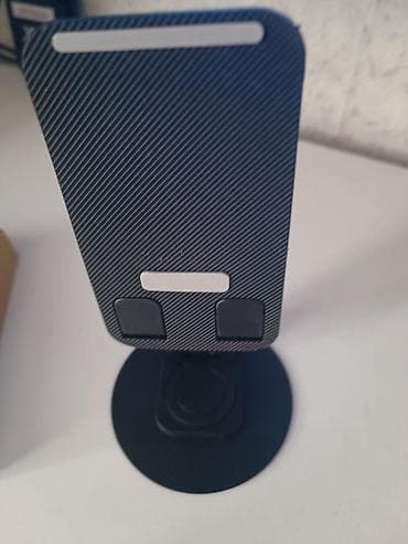 tripod telefon tutucu: Masaüstü telefon/planshet dayağı - Material: möhkəm metal gövdə — 1