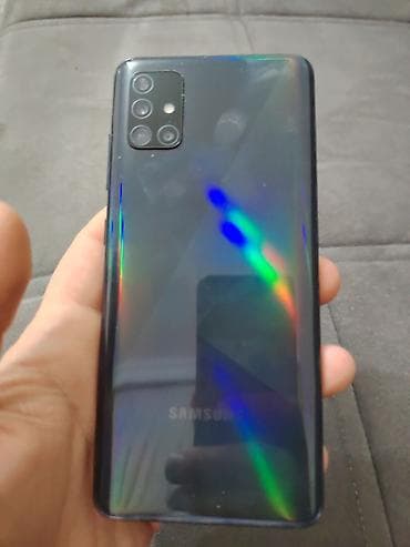 Samsung Galaxy A51, rəng - Qara, Barmaq izi