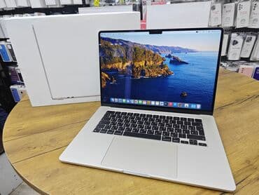 apple notebook qiymeti: Apple Macbook Air Cup Apple M3 RAM 8GB SSD 256GB Ekran 15 inc Cycle — 1
