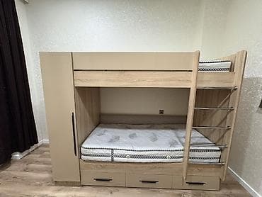 Oğlan və qız üçün, Çarpayı, Matras ilə, Siyirməli, Laminat