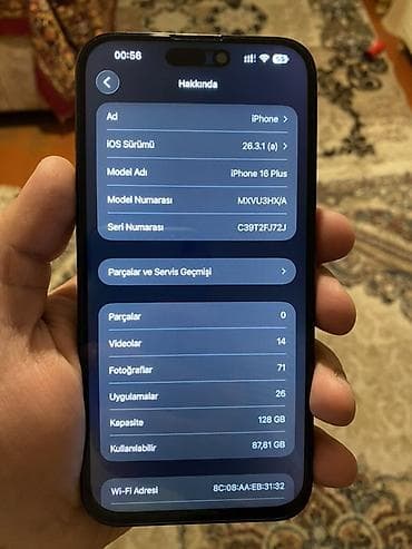 iphone 16 satisi: IPhone 16 Plus, 128 GB, Face ID — 1