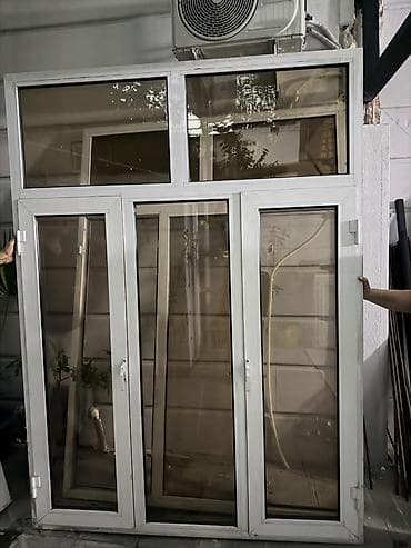 forticka: PVC profilli şüşəbənd/porta-pençərə sistemi - Material: ağ rəngli PVC — 1
