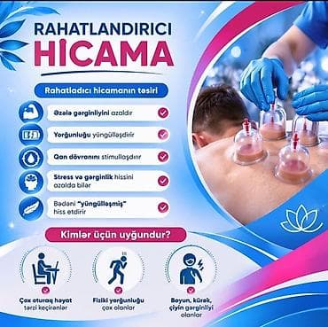 Rahatlandırıcı Hicama və müalicəvi masaj xidməti Qiymət 1 seans ucun — 1