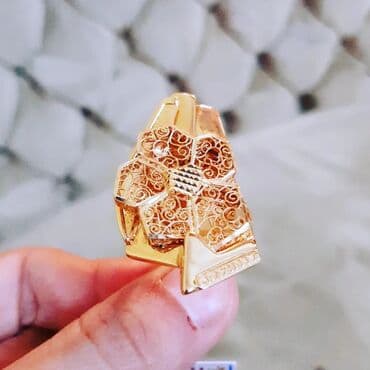 qaş sabitləyici: Toy, Üzük, Sarı qızıl, 750 Əyar, Qaşsız — 3