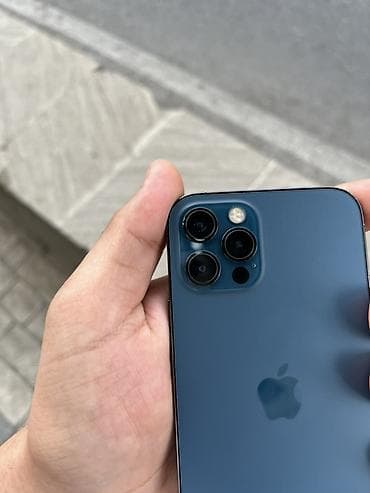 telefon apple: IPhone 12 Pro, 256 GB, Pacific Blue, Simsiz şarj, Face ID — 3