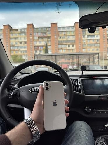 IPhone 11, 64 GB, Ağ, Simsiz şarj, Face ID