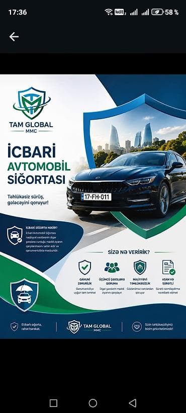 techmaster mmc: Tam Global MMC – sığorta xidmətləri Xidmətlər: - Kasko sığortası — 3