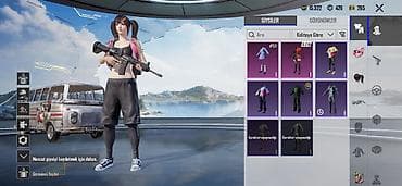 Digər aksesuarlar: PUBG Mobile oyun hesabı – kosmetik əşyalar və RP irəliləyişi ilə — 2