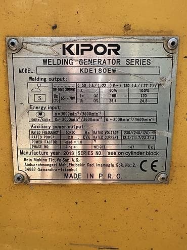 cen su: Salam herbirinin kiymeti 1200 Kipor KDE 13.0EW dizel generator - — 6