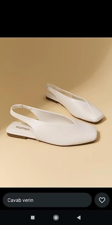 Балетки: Raffelli qadın balet ayaqqabısı – açıq dabanlı (slingback) model - — 1