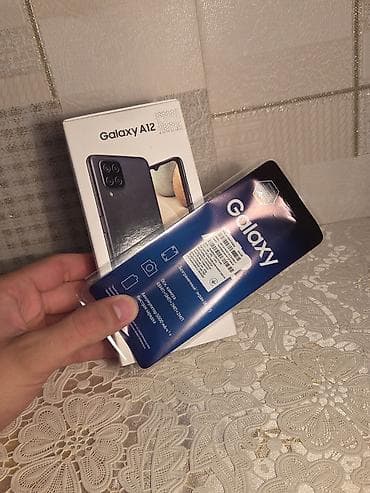 Samsung Galaxy A12, 64 GB, rəng - Qara, Barmaq izi — 3