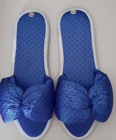 ev üçün açıq qadın şap şapları: Tərliklər, Ölçü: 36, rəng - Mavi, Yeni — 1