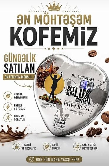 ickiler: SLT Slim Lux Coffee – Premium instan qəhvə içkisi Xüsusiyyətlər: - — 1