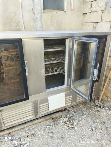 Dərin dondurucular: Paslanmayan poladdan hazırlanmış bu soyuducu vitrin, qabarıq quruluşa — 1