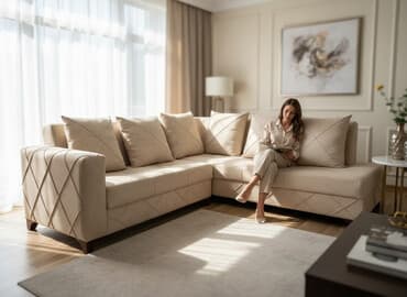 kūnc divan: Künc divan, İşlənmiş, Açılan, Bazalı, Parça, Çatdırılma yoxdur — 1