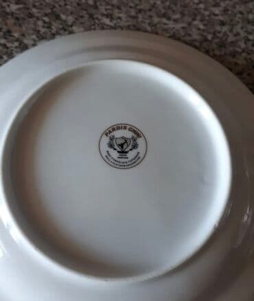 Блюда для тортов и сладостей: Миски, Набор из 6 шт., цвет - Синий, Фарфор, СССР — 28