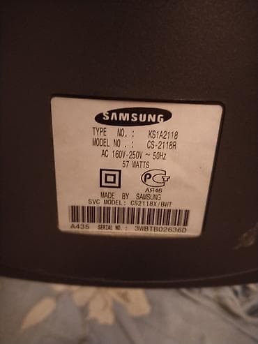 mini televizor: Samsung kineskop TV - Model: CS-2118R (SVC: CS2118X/BWT), Type — 2