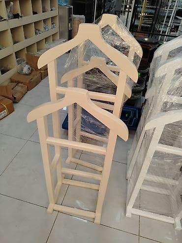 stol taxta: Taxta geyim asılqanı – valet stendi - Material: bərk ağac (taxta — 10