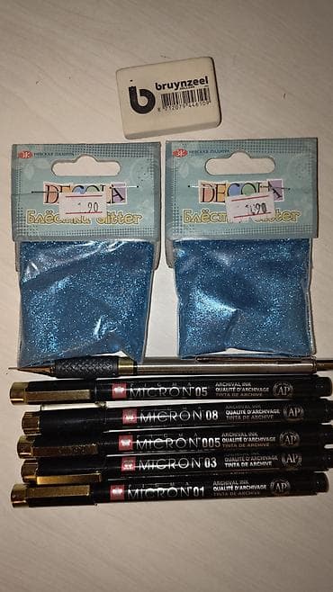 defter uzu numuneleri: Rəssam və əl işi ləvazimatları dəsti Cəmi iki dəfə qısaca işlənilib — 1