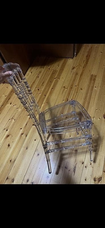 стол стул: Şəffaf “Chiavari” (Tiffany) stulları - Material: yüksək keyfiyyətli — 3