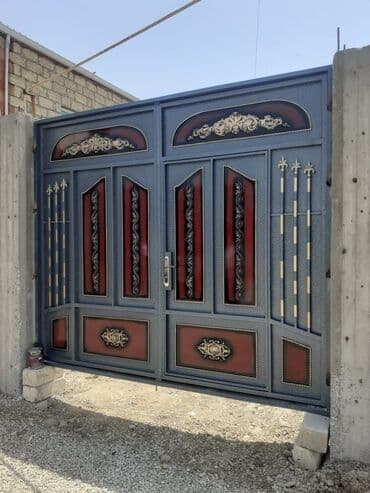 işləmiş dərvazalar: Yeni Dəmir Həyət darvazası, 3 m, Mexaniki, Qapı ilə, rəng - Qara, Kredit var, Ödənişli quraşdırma, Ünvandan götürmə, Ödənişli çatdırılma, Rayonlara çatdırılma — 28