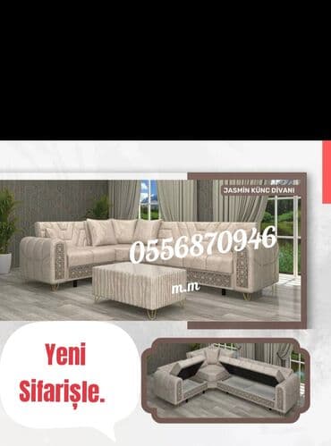 sultan divani: Künc divan, Yeni, Açılmayan, Bazasız, Parça, Şəhərdaxili pulsuz çatdırılma — 19