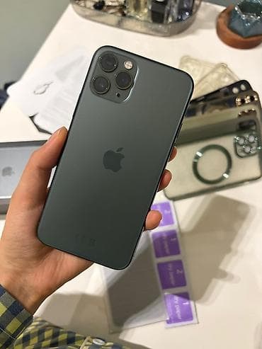 iphone 11 pro max ikinci el: IPhone 11 Pro, 256 GB, Matte Midnight Green, Face ID — 5