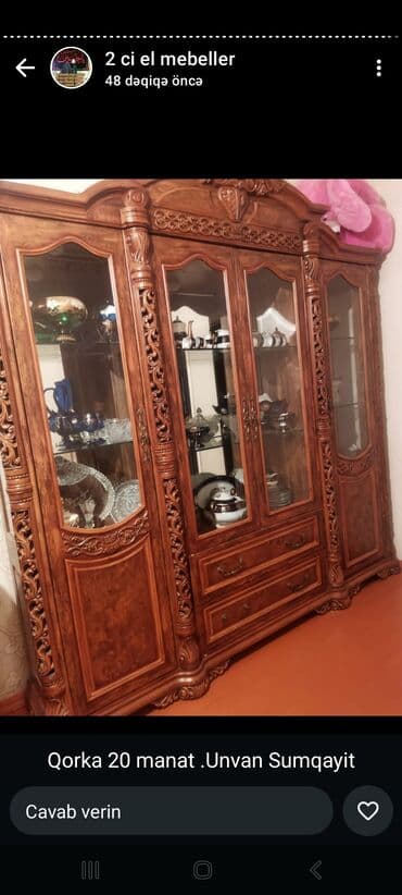 Şüşəli dolab vitrini — 1