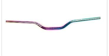 Məhsul: Velosiped sükanı – rəngli “oil-slick/neo-chrome” örtüklü