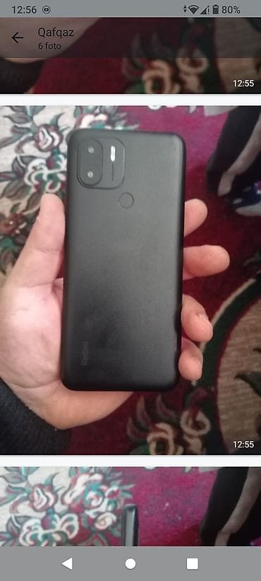 Redmi A2+, 64 GB, rəng - Qara, Barmaq izi