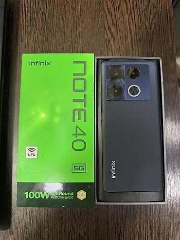 samsung telfon: Infinix Note 40 Pro, rəng - Qara, Sensor — 1