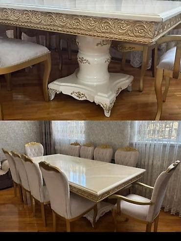 Masa desti 10 stulla 660₼. Endirim üçün qəti yazmayın. Ünvan Binəqədi