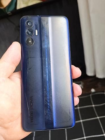 Tecno Pova, 128 GB, rəng - Mavi, Barmaq izi