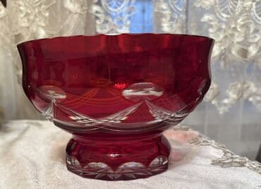 qedimi qablar instagram: Bokal, 1980 il, Xrustal, Çexiya — 6