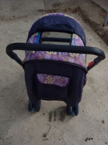 детское сиденье для автомобиля: Mee Mee uşaq arabası - Rəng: tünd göy, bənövşəyi və açıq naxışlı — 3