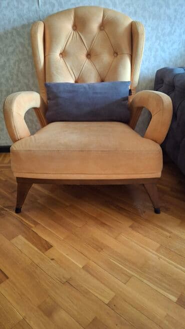 стул в стиле прованс: Kreslo, Vеlur parça, Kredit yoxdur, Çatdırılma yoxdur — 1