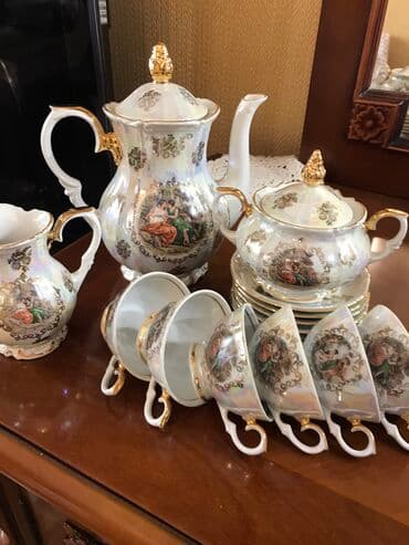 kofe servisi: Qəhvə dəsti, Farfor, Madonna, 6 nəfərlik, Almaniya — 1