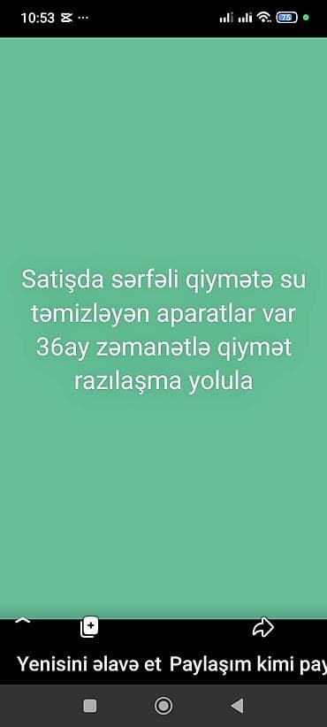 Ev üçün su təmizləmə sistemi – Reverse Osmosis (RO) - Mətbəx şkafının — 9