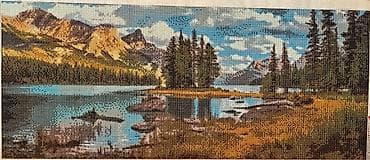 Güzgülər: Rəngli daşlarla hazırlanmış mozaika tabloları (diamond painting) — 3