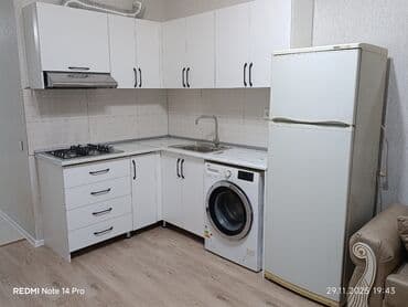 bina kiraye evler: Yeni tikili binada işıqlı 2 otaqlı studya mənzil.Butun əşyaları ilə — 8