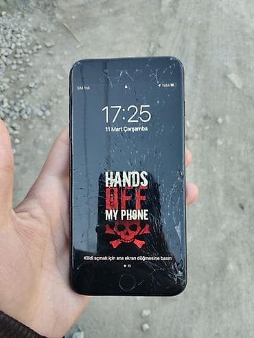 ayfon 6 plus ikinci el: IPhone 7 Plus, Jet Black, Qırıq — 2