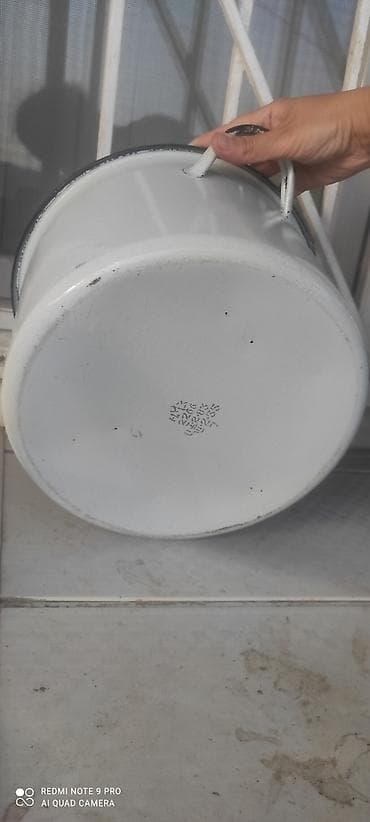 sintepon material: Emallı qazan,sovetin,diametr 28 sm — 5