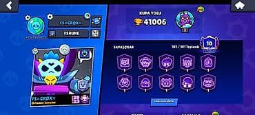 Brawl Stars hesabı – yüksək səviyyəli və tam dolu - Kupa: 41,006 -